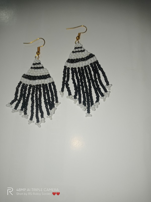 Loom beading earrings