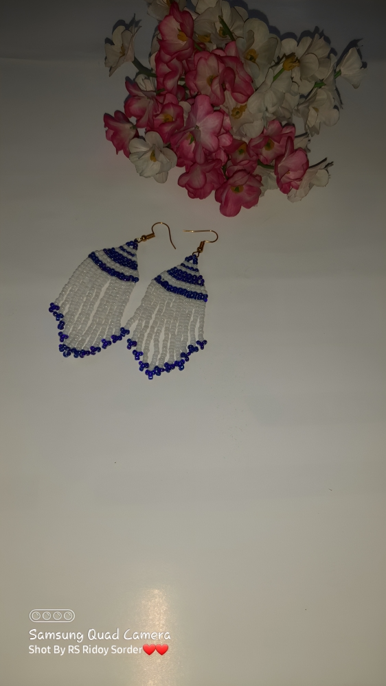 Loom beading earrings