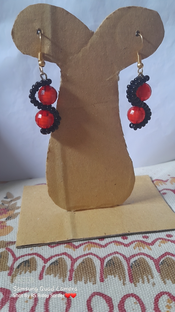 Loom beading earrings
