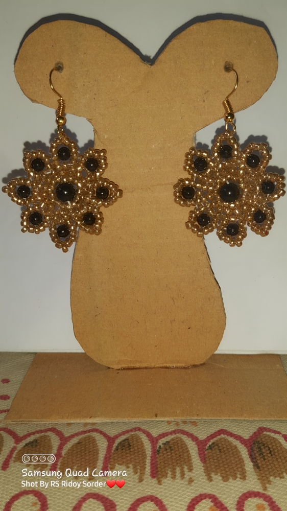 Seed bead earrings