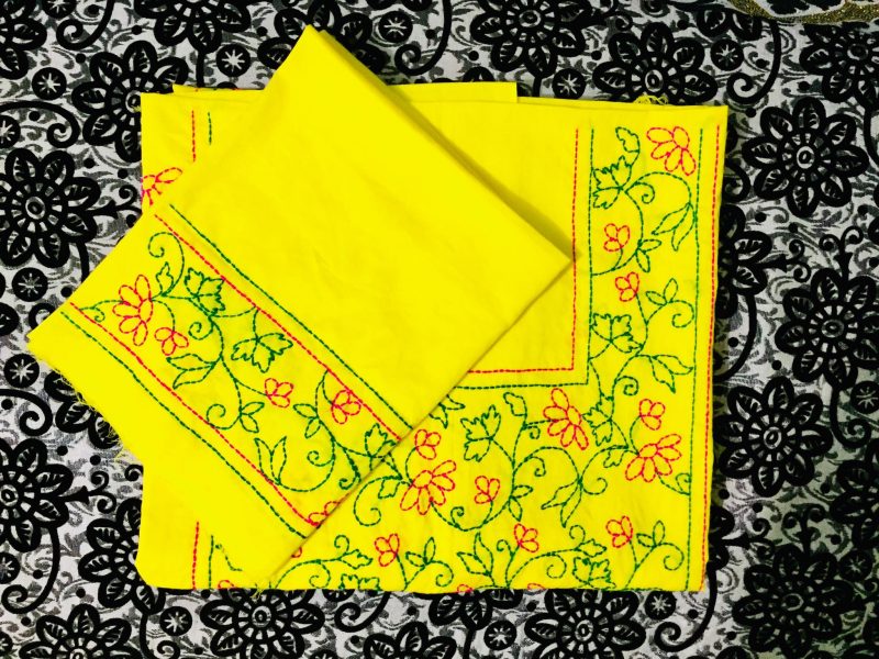 Hand embroidered Cotton one piece
